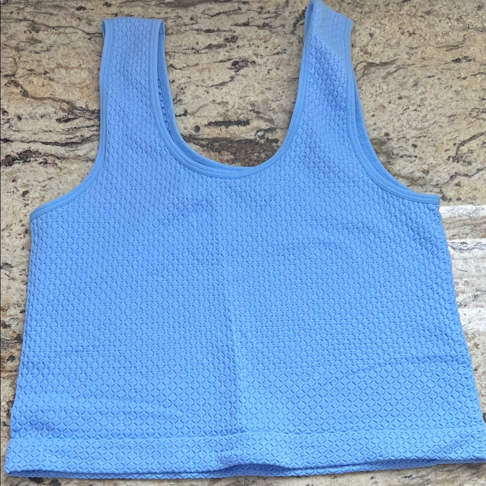 Freshwear Light Blue Textured Top
